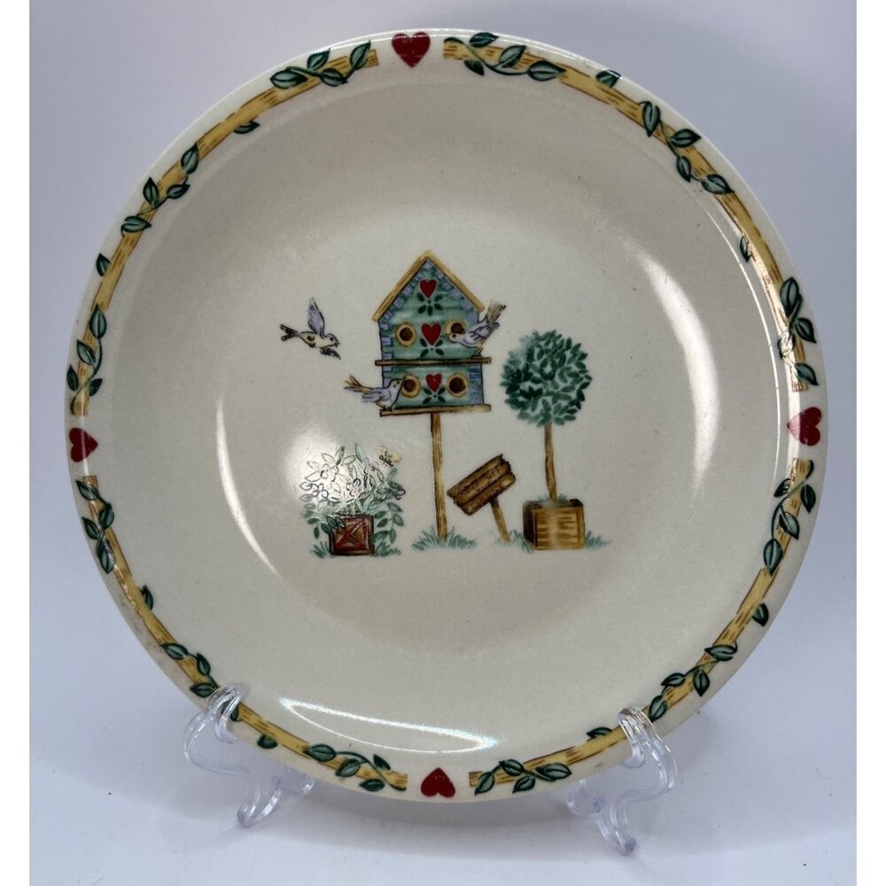 Thomson Birdhouse pottery Dinner Plate Round